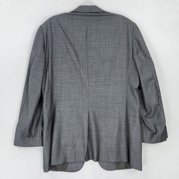 Hickey Freeman Jacket Mens 42 Regular Gray Worsted Wool Union Made Blazer Suit - Picture 15 of 16